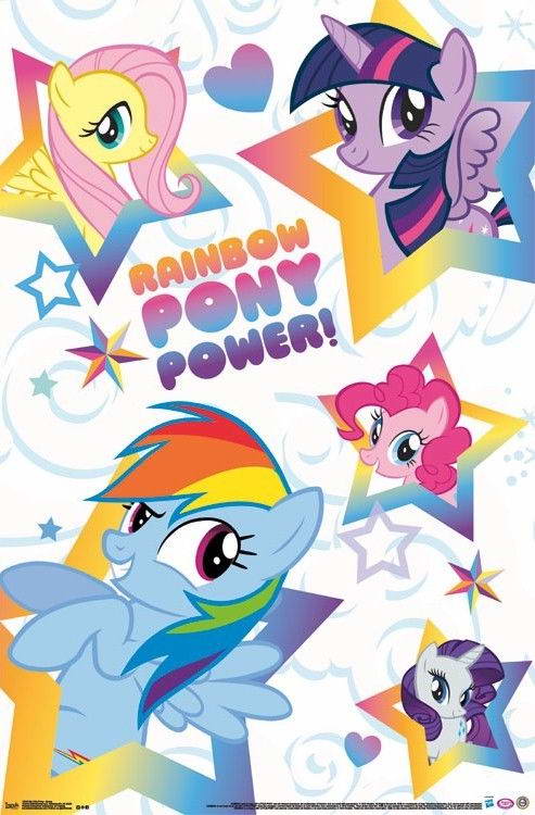 My Little Pony: Friendship Is Magic | Fluttershy Star Power | Kids Cartoon Poster - Movies & TV Poster