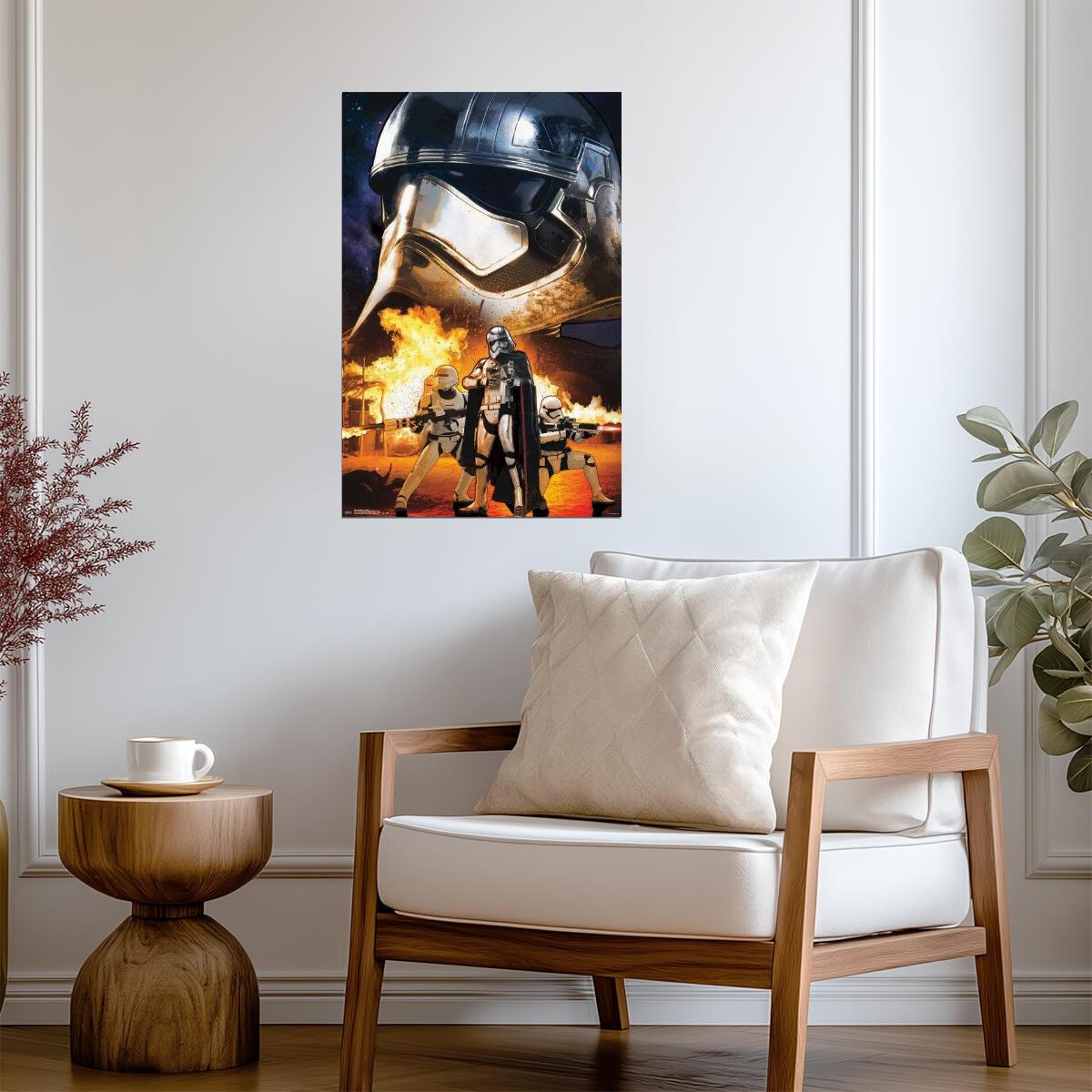 Star Wars: The Force Awakens | Captain Phasma & Stormtrooper Helmets | Movie Poster - Movies & TV Poster