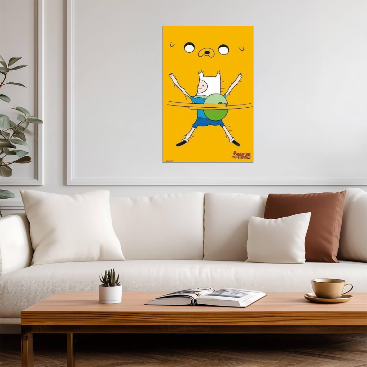 Adventure Time | Finn & Jake Bro Hug | Cartoon Network Friendship Poster - Movies & TV Poster