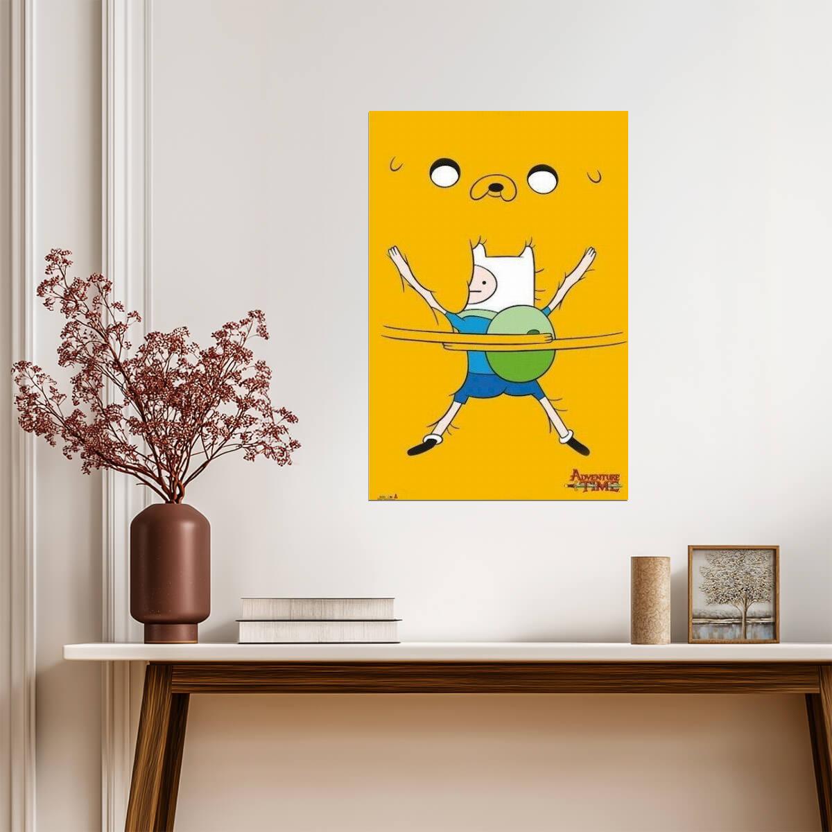 Adventure Time | Finn & Jake Bro Hug | Cartoon Network Friendship Poster - Movies & TV Poster
