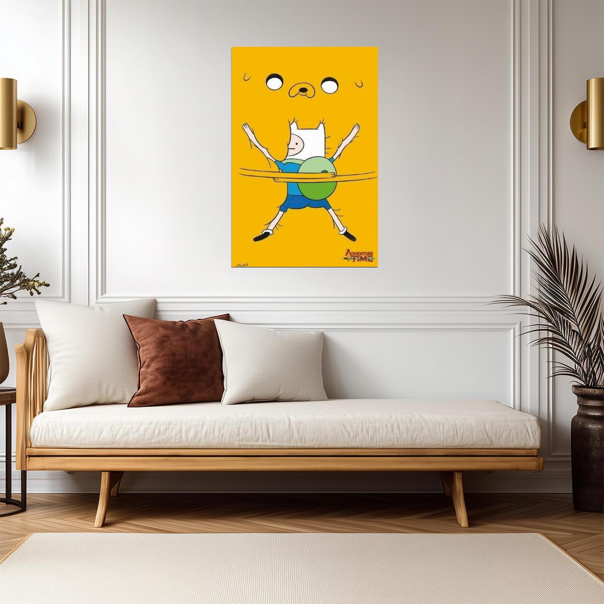 Adventure Time | Finn & Jake Bro Hug | Cartoon Network Friendship Poster - Movies & TV Poster