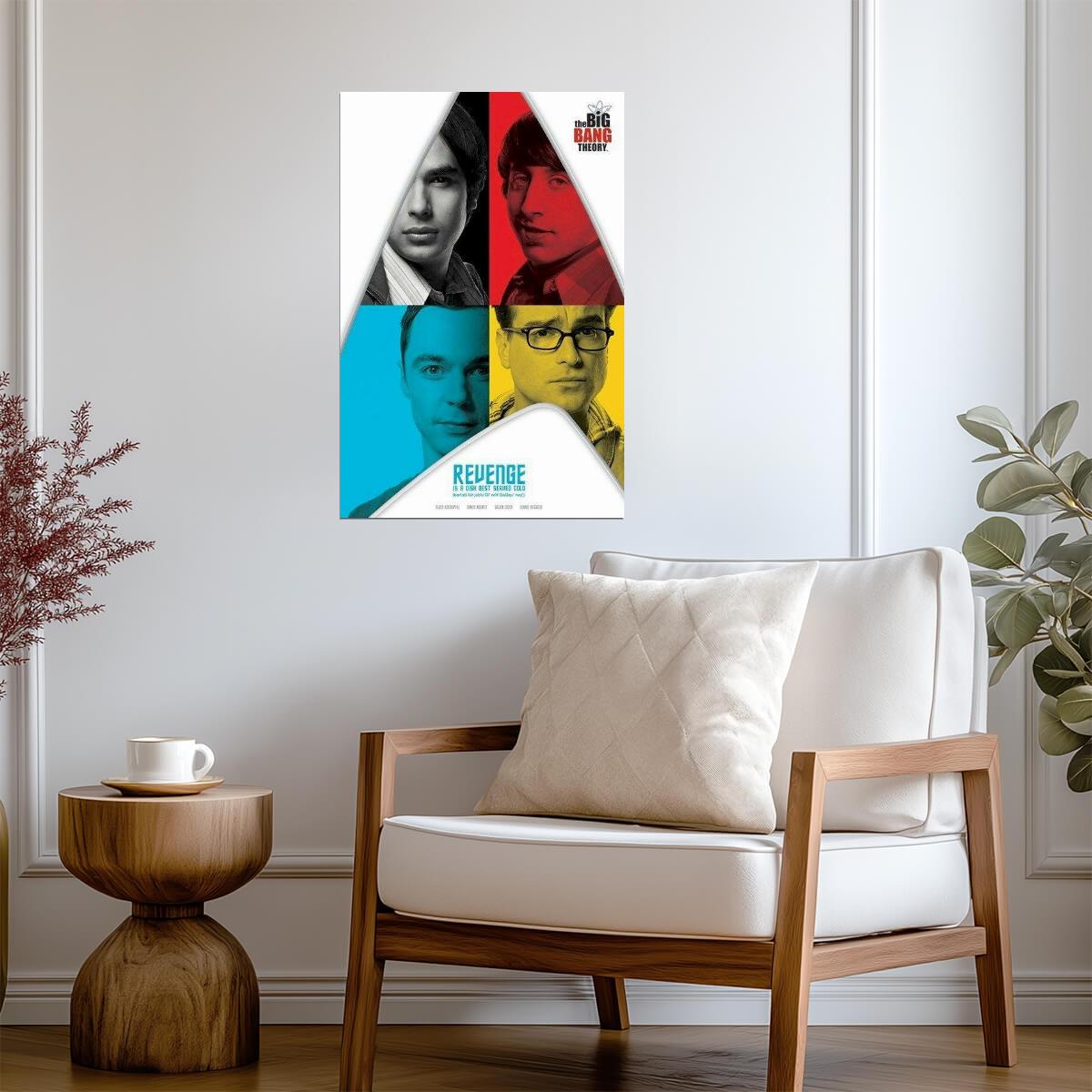 The Big Bang Theory | "Revenge is a Dish Best Served Cold" | Star Trek Parody Poster - Movies & TV Poster