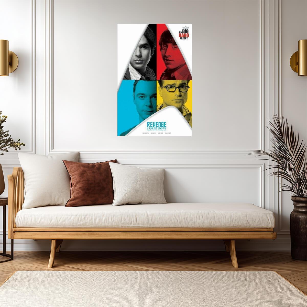 The Big Bang Theory | "Revenge is a Dish Best Served Cold" | Star Trek Parody Poster - Movies & TV Poster