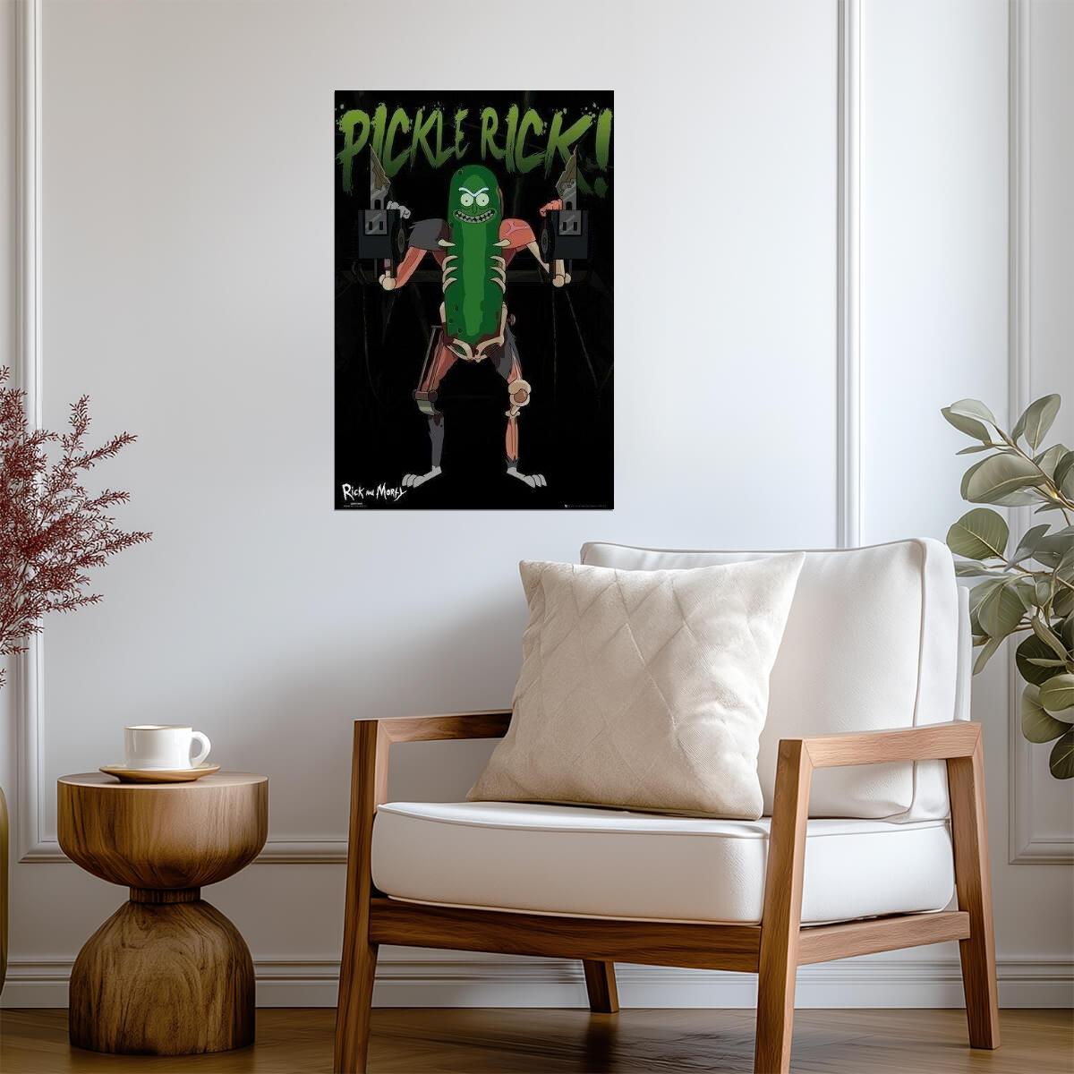Rick and Morty | Pickle Rick! | Adult Swim Cartoon Poster - Movies & TV Poster