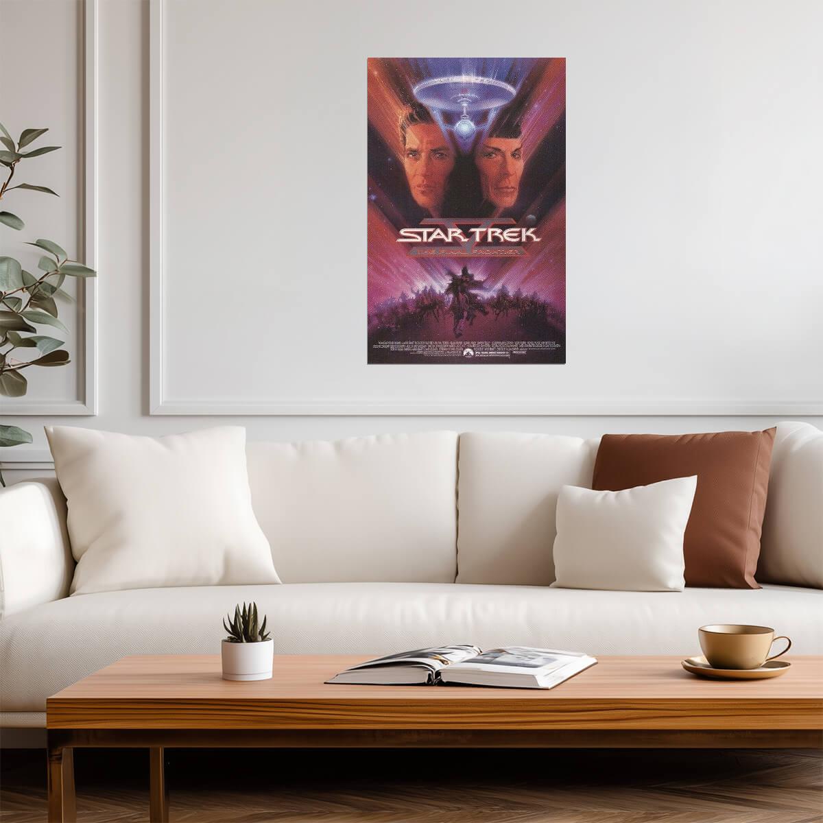 Star Trek V: The Final Frontier | Art by Bob Peak | William Shatner Movie Poster - Movies & TV Poster