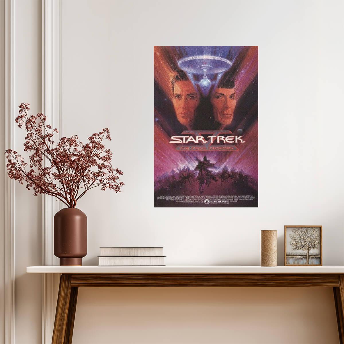 Star Trek V: The Final Frontier | Art by Bob Peak | William Shatner Movie Poster - Movies & TV Poster