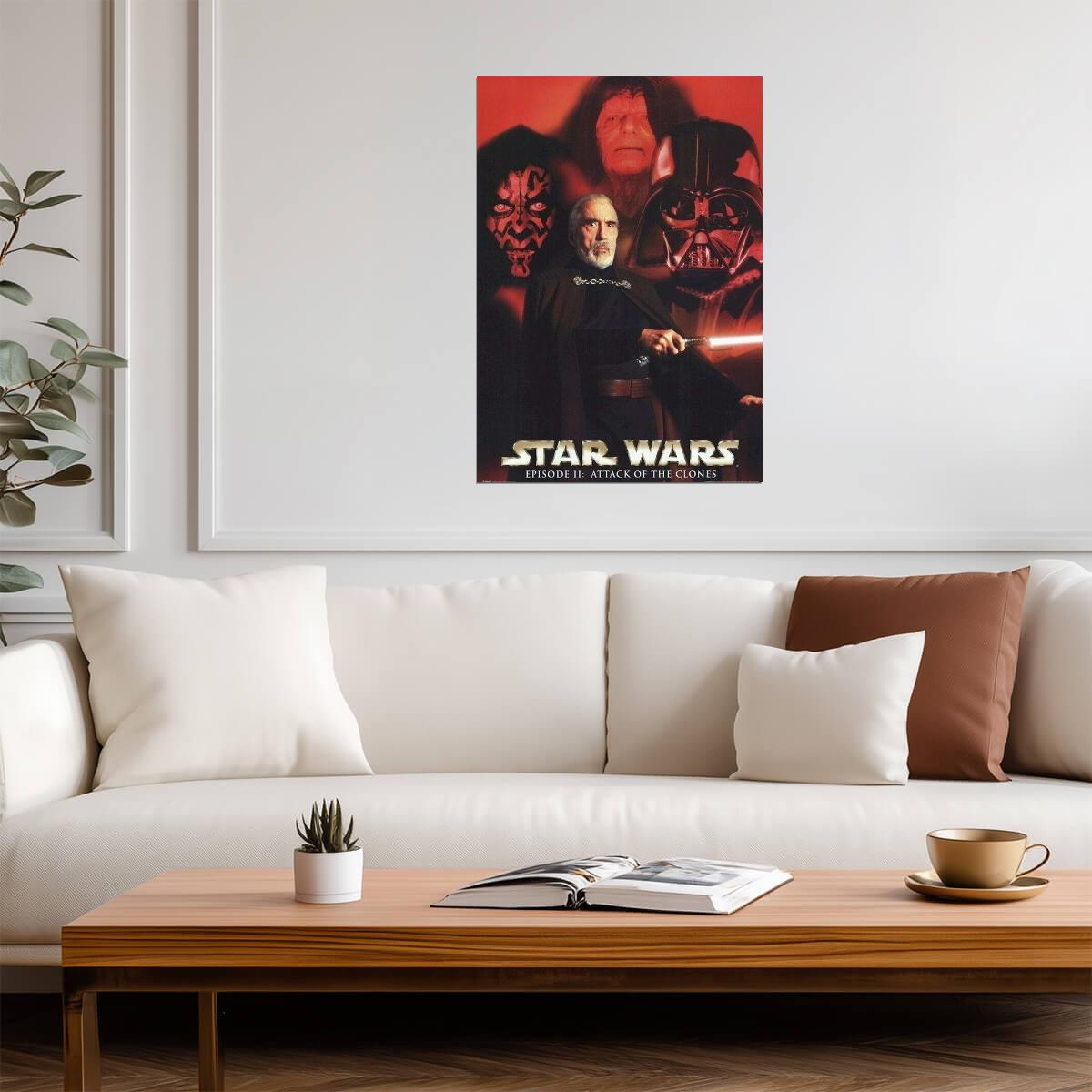 Star Wars: Attack of the Clones | Count Dooku & The Sith Lords | Villain Poster - Movies & TV Poster