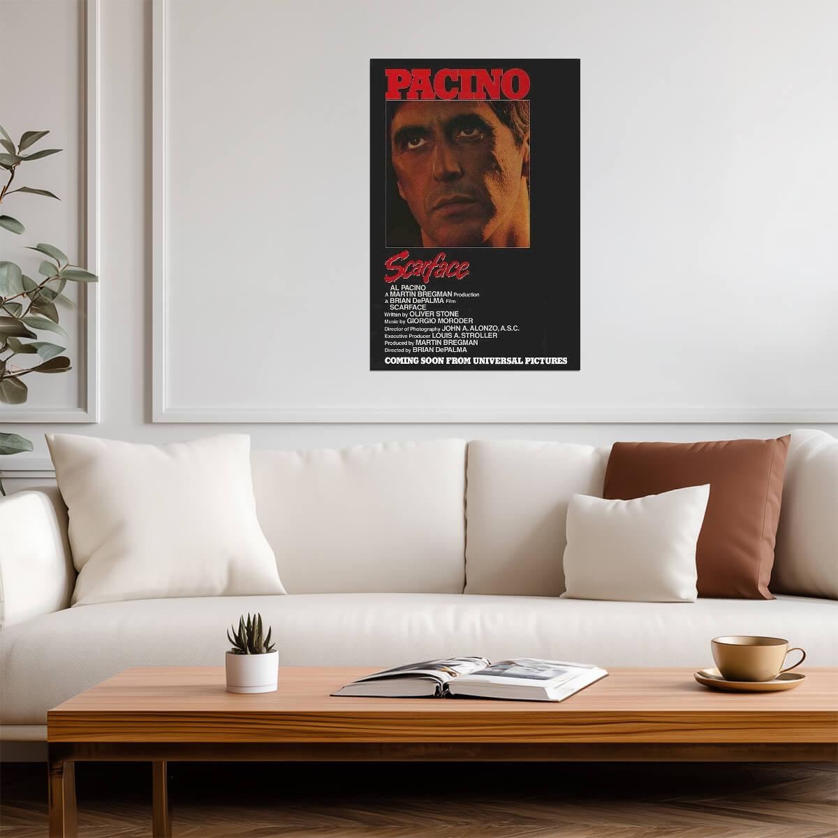 Scarface | Al Pacino as Tony Montana | Classic Gangster Movie Poster - Movies & TV Poster