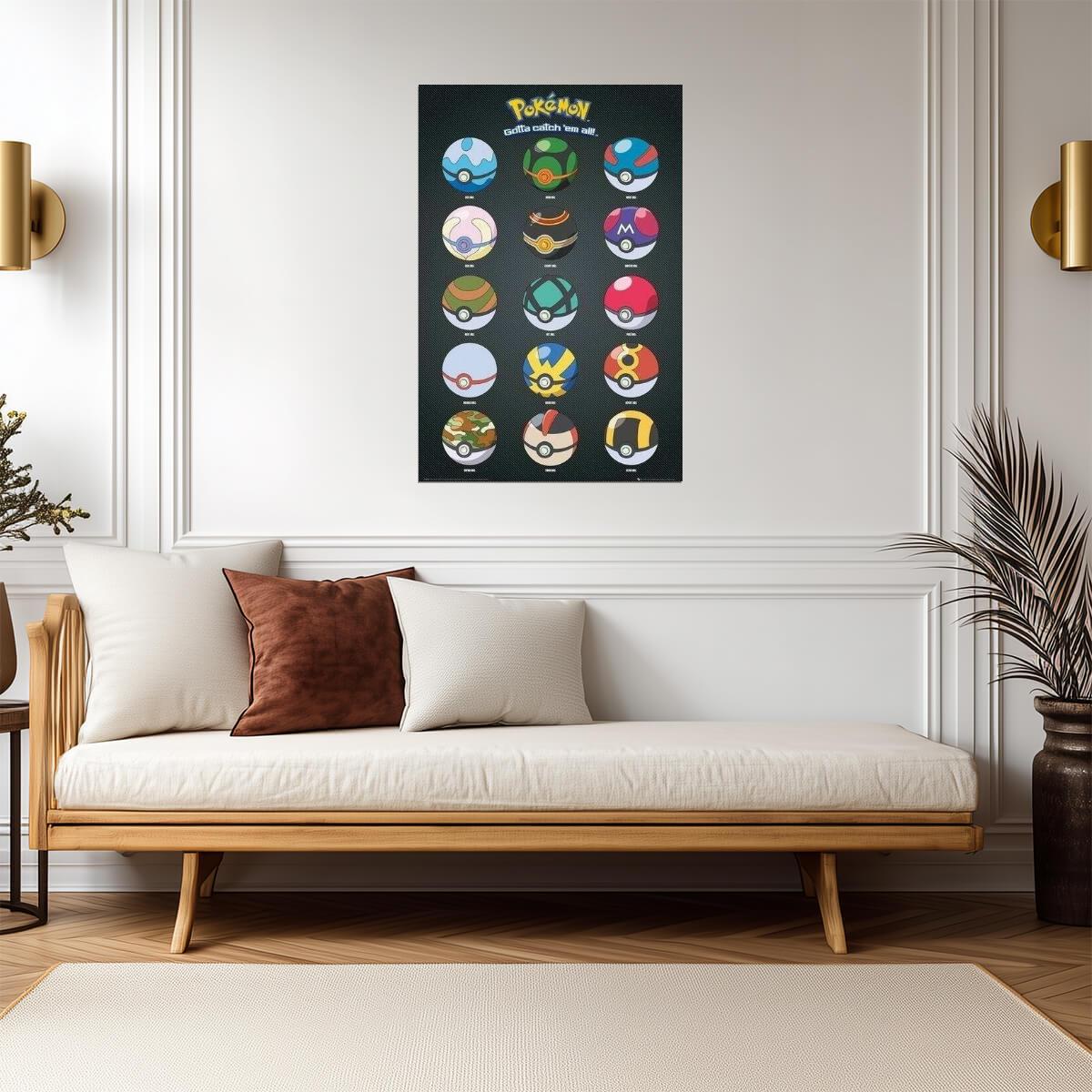 Pokémon | "Gotta Catch 'Em All" Pokeballs | Kids Anime Poster - Anime Poster
