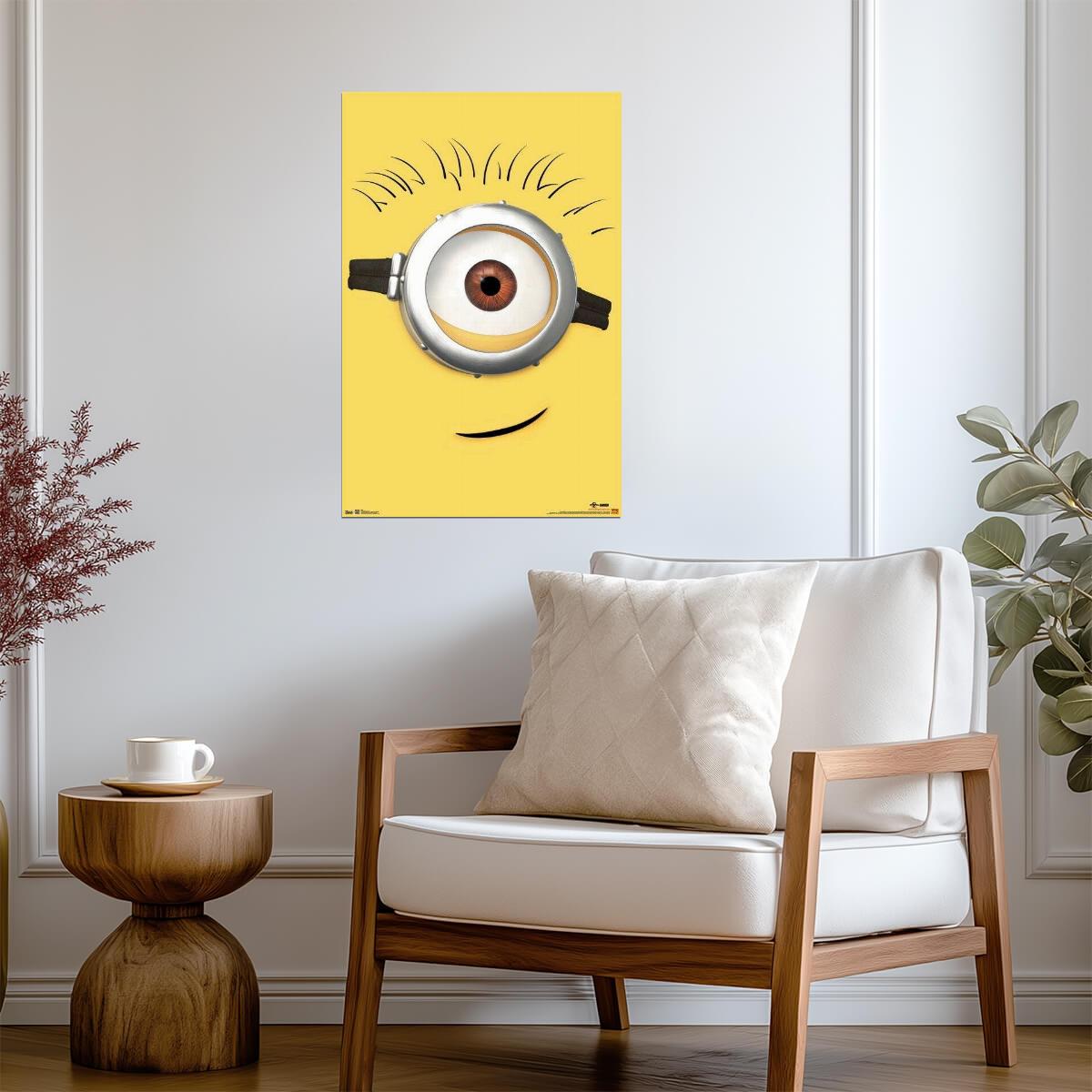 Despicable Me 2 | Close-up Minion Eye | Animated Movie Poster - Movies & TV Poster