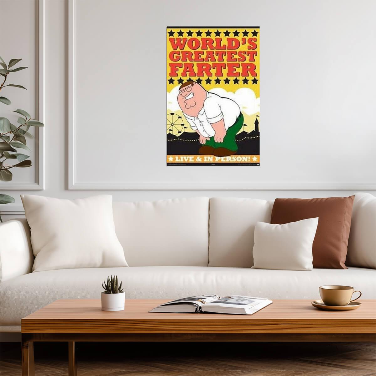 Family Guy | Peter Griffin "World's Greatest Farter" | Funny TV Show Poster - Movies & TV Poster