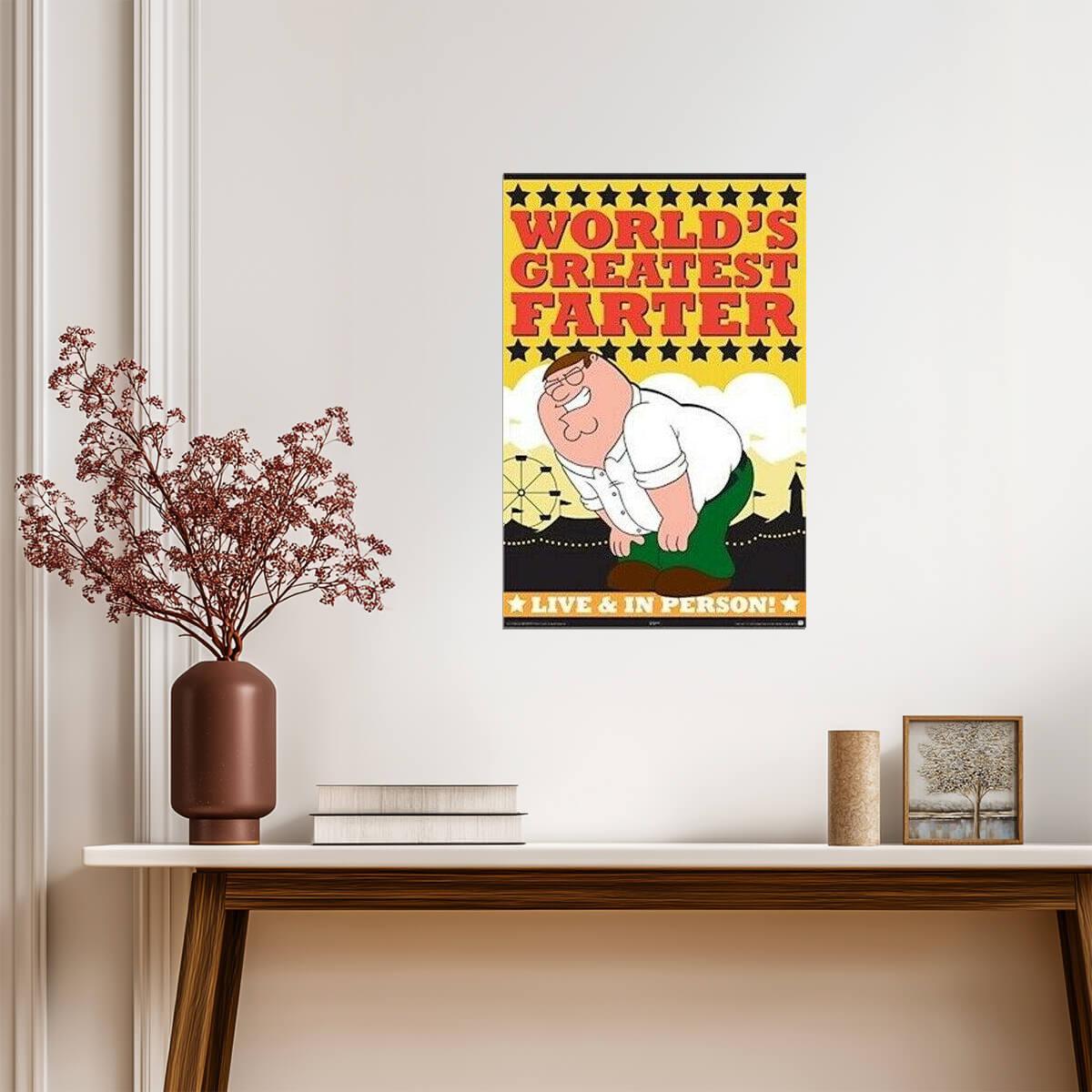 Family Guy | Peter Griffin "World's Greatest Farter" | Funny TV Show Poster - Movies & TV Poster
