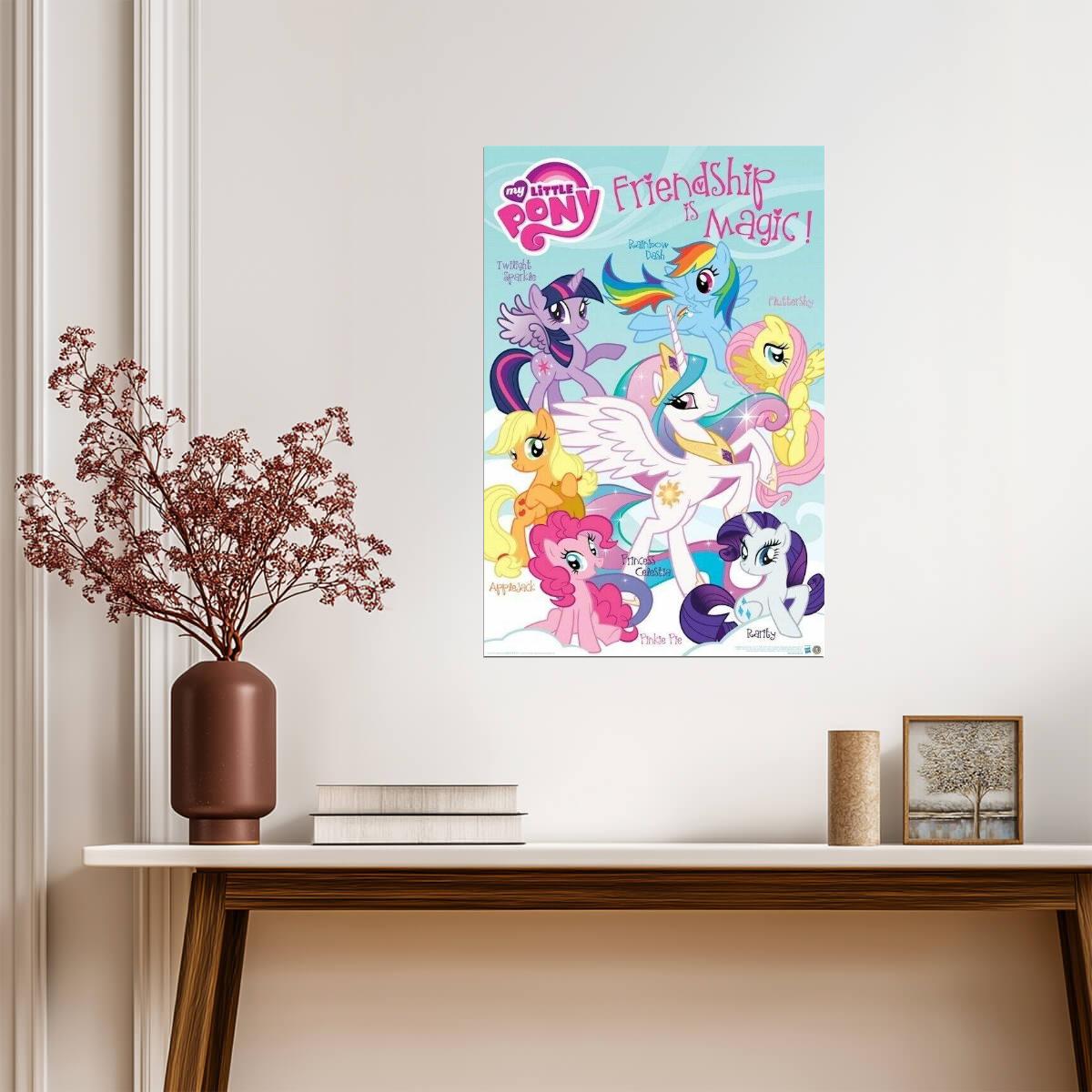 My Little Pony: Friendship Is Magic | Applejack & Pinkie Pie | Kids Cartoon Poster - Movies & TV Poster