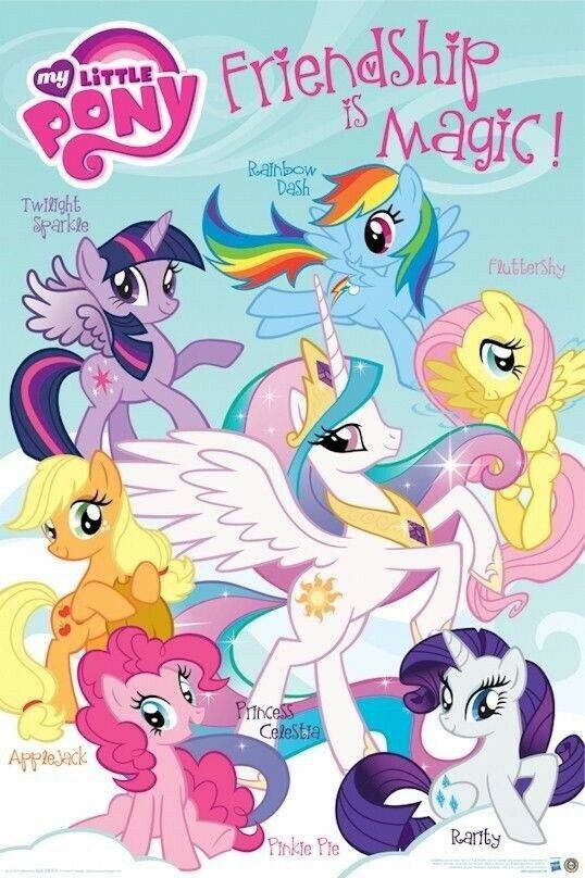 My Little Pony: Friendship Is Magic | Applejack & Pinkie Pie | Kids Cartoon Poster - Movies & TV Poster