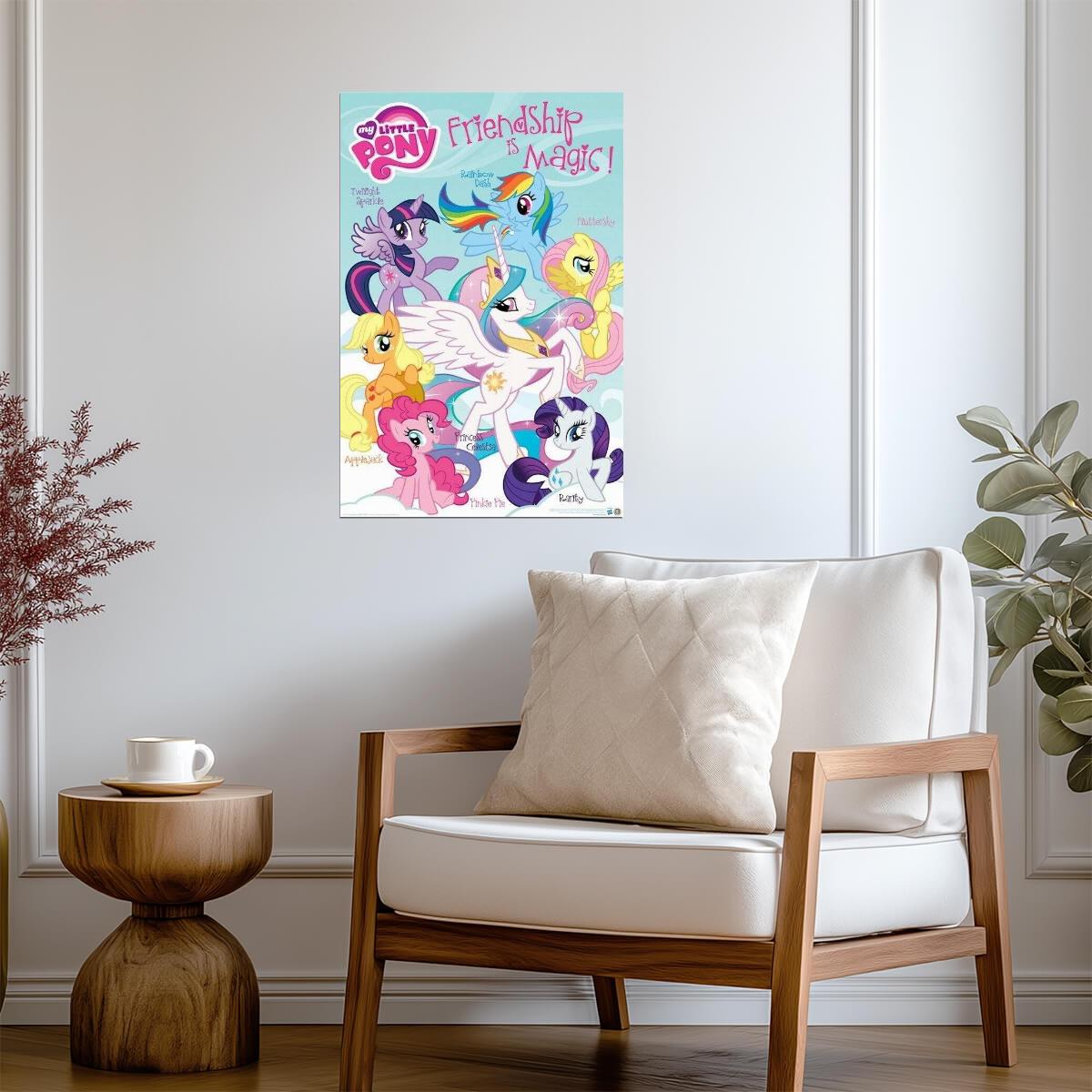 My Little Pony: Friendship Is Magic | Applejack & Pinkie Pie | Kids Cartoon Poster - Movies & TV Poster