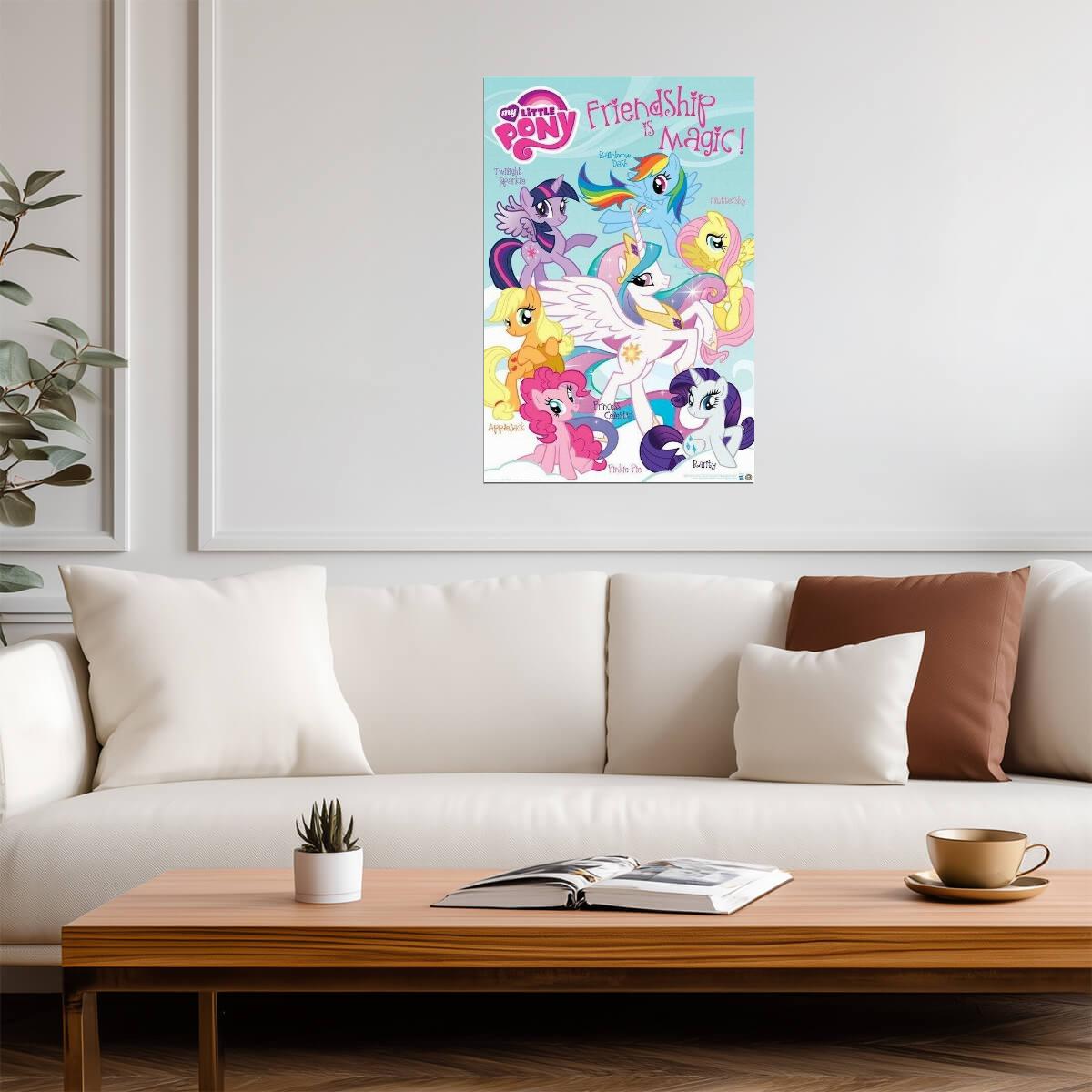 My Little Pony: Friendship Is Magic | Applejack & Pinkie Pie | Kids Cartoon Poster - Movies & TV Poster