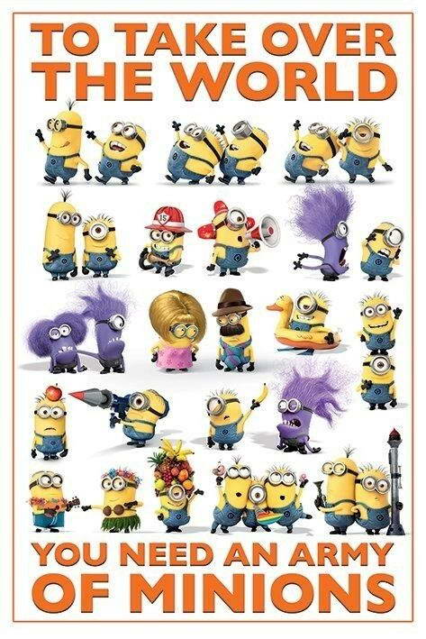 Despicable Me | Army of Minions Taking Over The World | Animated Movie Poster - Movies & TV Poster