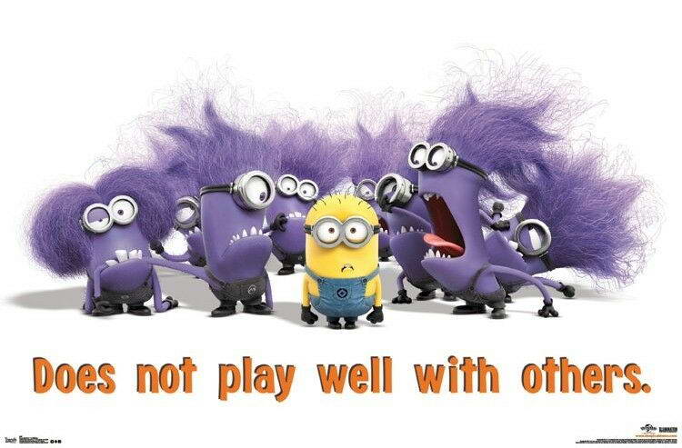 Despicable Me 2 | Minions "Play Well With Others" | Funny Movie Poster - Movies & TV Poster