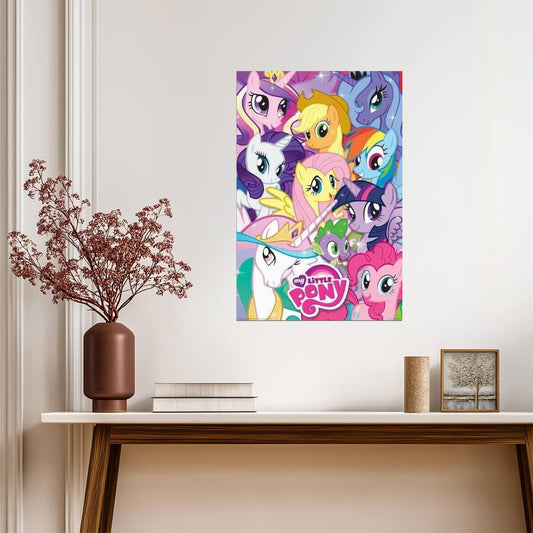 My Little Pony: Friendship Is Magic | Ten Ponies Collage | Kids Cartoon Poster - Movies & TV Poster