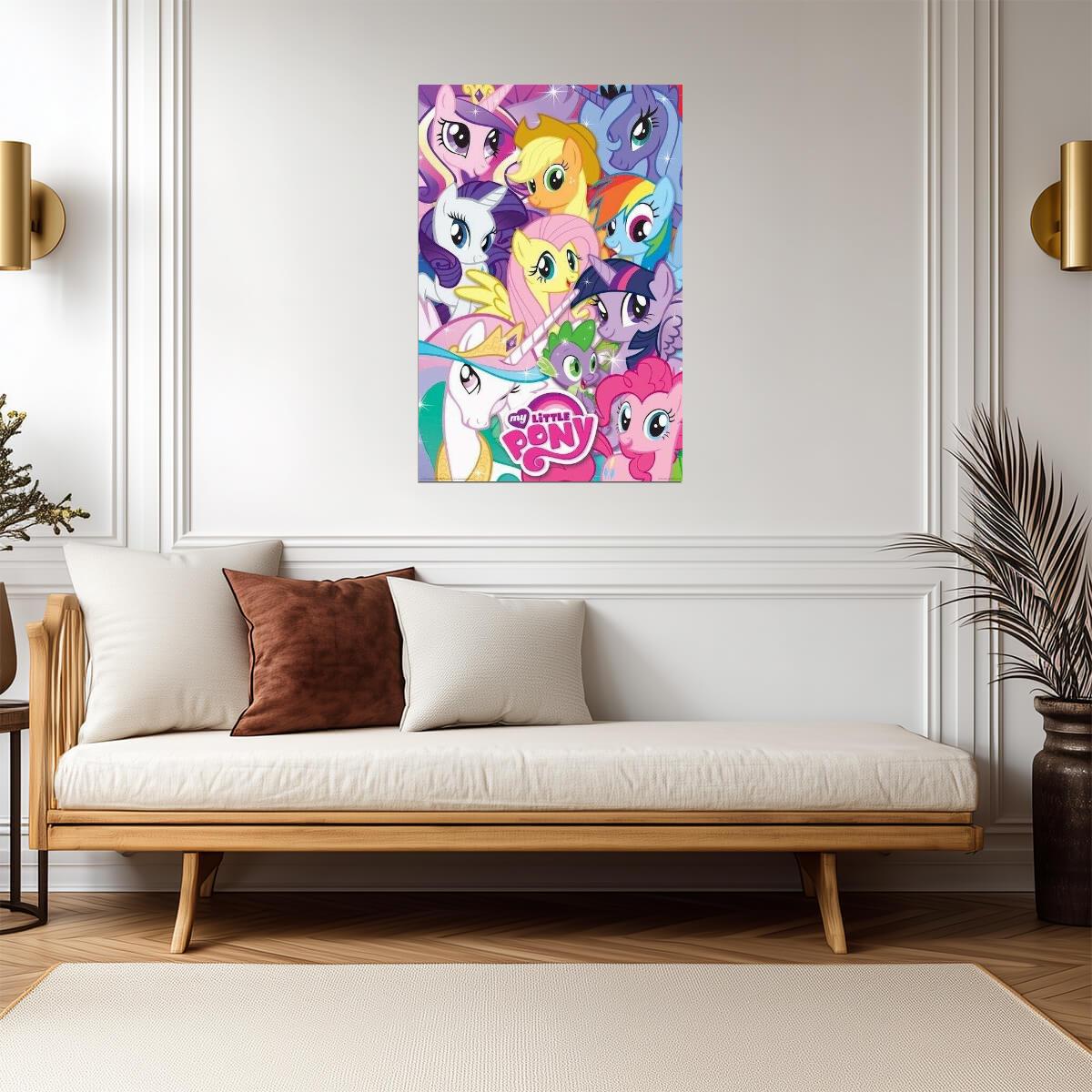 My Little Pony: Friendship Is Magic | Ten Ponies Collage | Kids Cartoon Poster - Movies & TV Poster