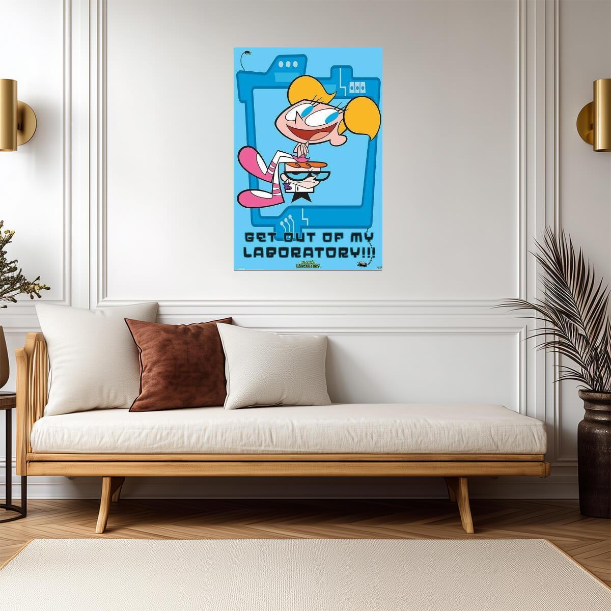 Dexter's Laboratory | "Get Out of My Laboratory!" Quote | Dexter vs DeeDee Poster - Movies & TV Poster
