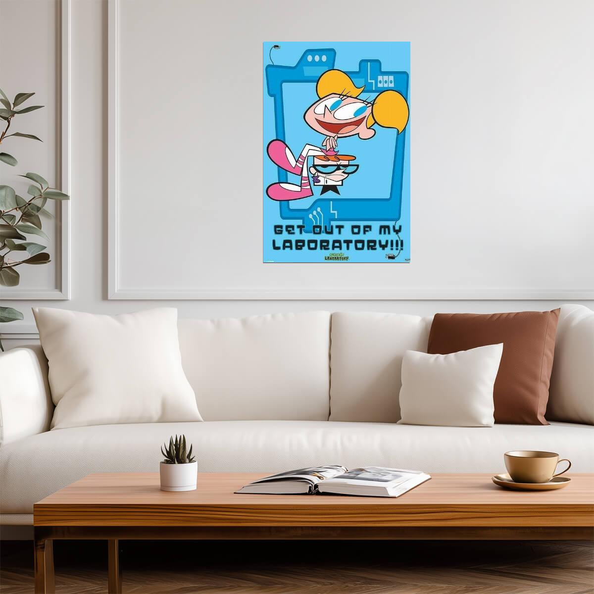 Dexter's Laboratory | "Get Out of My Laboratory!" Quote | Dexter vs DeeDee Poster - Movies & TV Poster