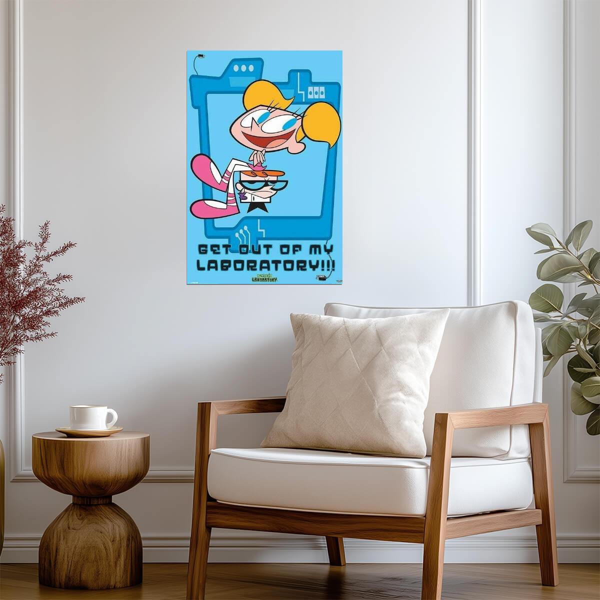 Dexter's Laboratory | "Get Out of My Laboratory!" Quote | Dexter vs DeeDee Poster - Movies & TV Poster