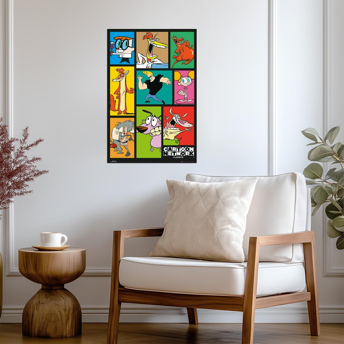Cartoon Network Classics | 90s Characters Collage | Retro Cartoon Poster - Movies & TV Poster