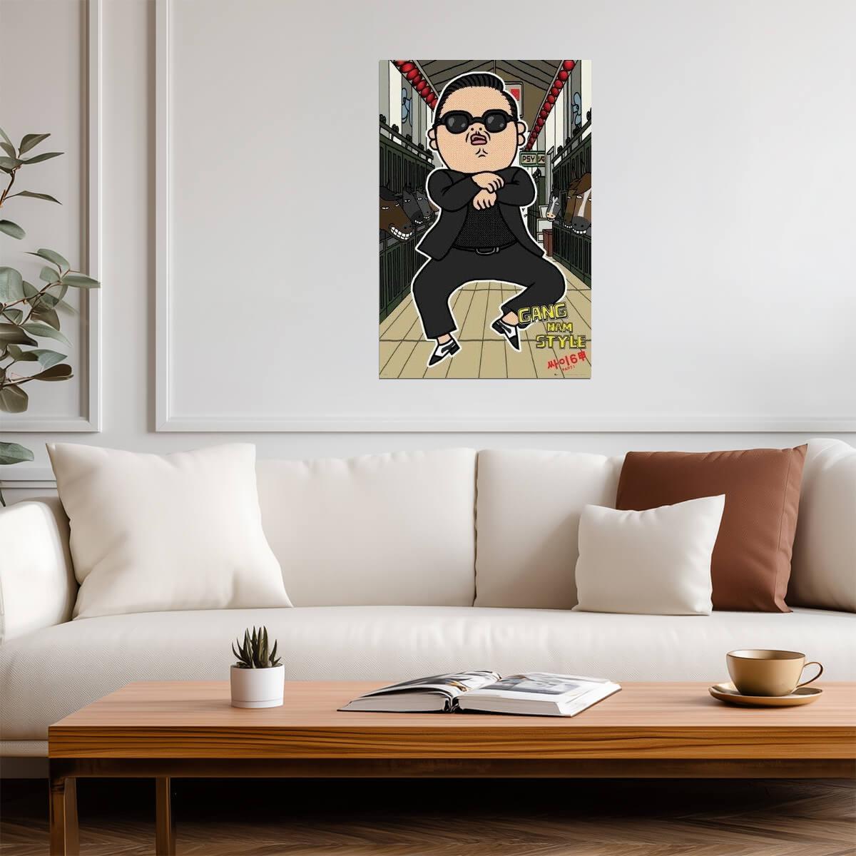 PSY Gangnam Style | K-Pop Music Dance Poster - Music Poster