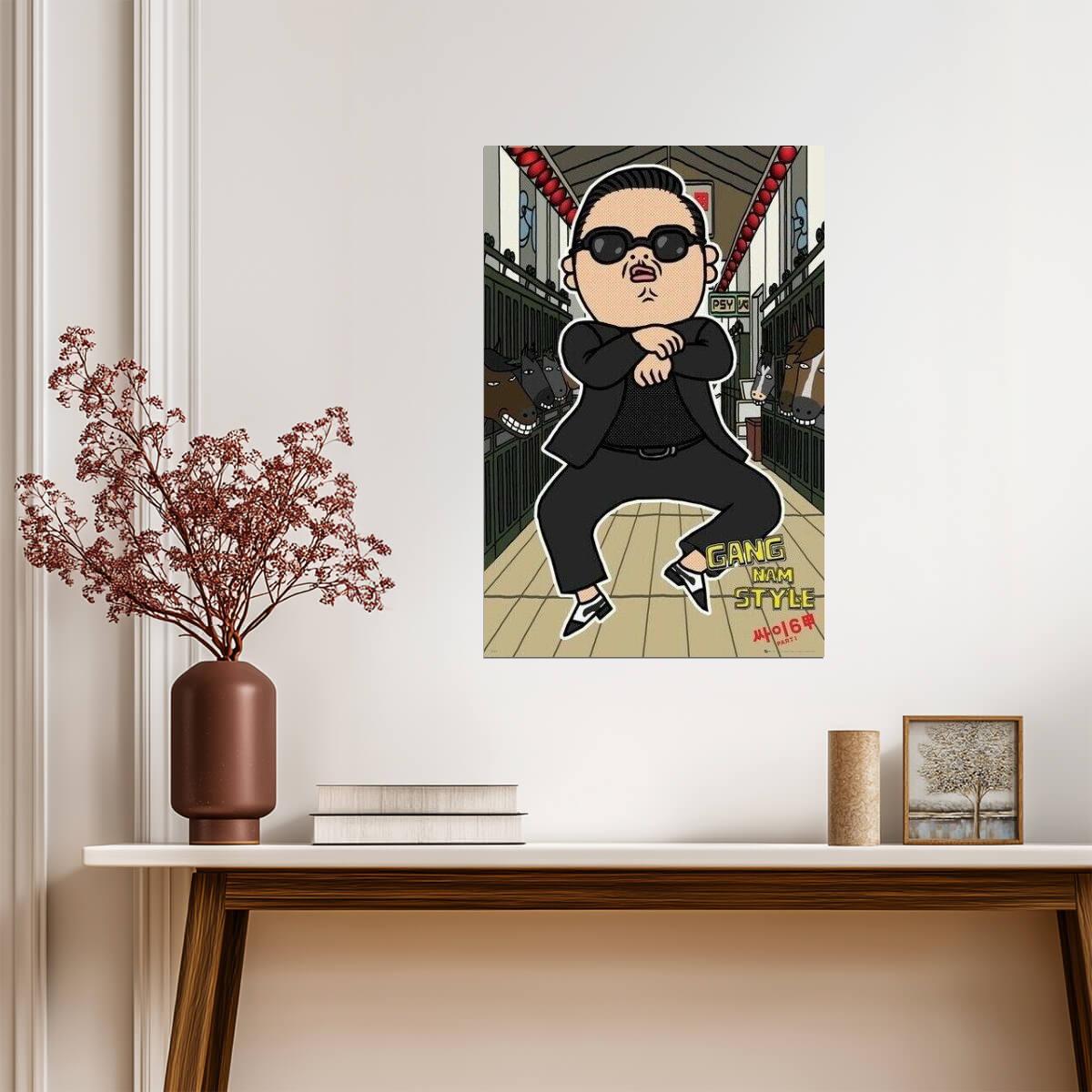 PSY Gangnam Style | K-Pop Music Dance Poster - Music Poster