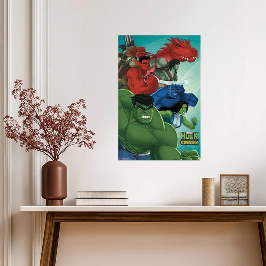 Hulk and the Agents of S.M.A.S.H. | Superhero Team Art Animated Series Poster - Movies & TV Poster