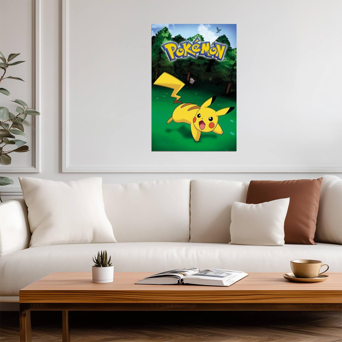 Pokémon | Pikachu Catch Poster | Kids Anime Wall Art - Anime Poster