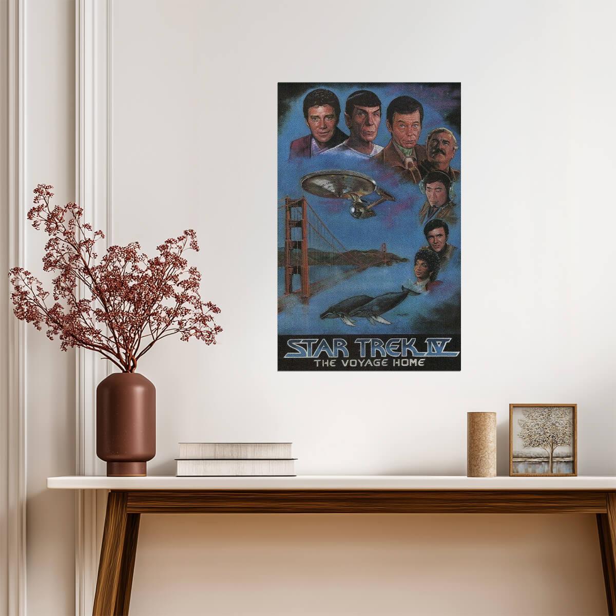 Star Trek IV: The Voyage Home | Golden Gate Bridge Poster | Classic Sci-Fi Movie - Movies & TV Poster