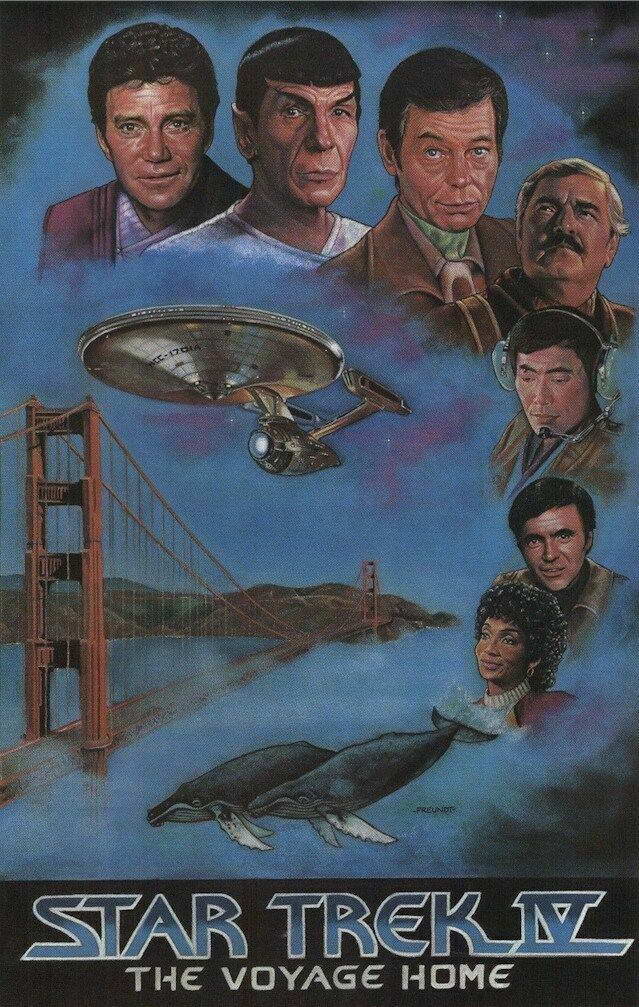 Star Trek IV: The Voyage Home | Golden Gate Bridge Poster | Classic Sci-Fi Movie - Movies & TV Poster