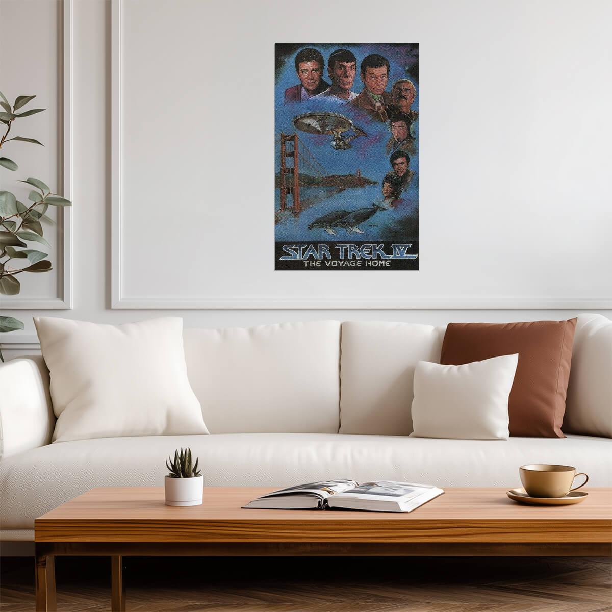 Star Trek IV: The Voyage Home | Golden Gate Bridge Poster | Classic Sci-Fi Movie - Movies & TV Poster