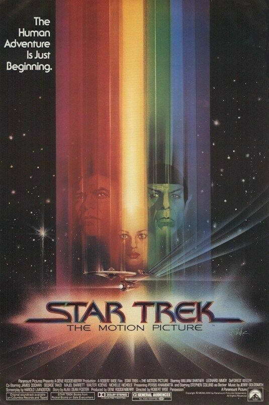 Star Trek: The Motion Picture | Shatner & Nimoy Poster | Sci-Fi Movie Art - Movies & TV Poster