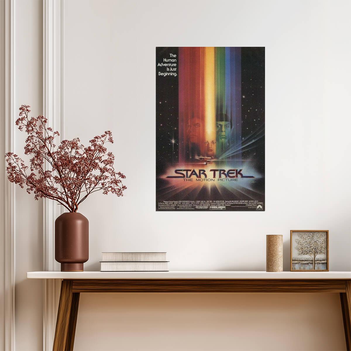 Star Trek: The Motion Picture | Shatner & Nimoy Poster | Sci-Fi Movie Art - Movies & TV Poster