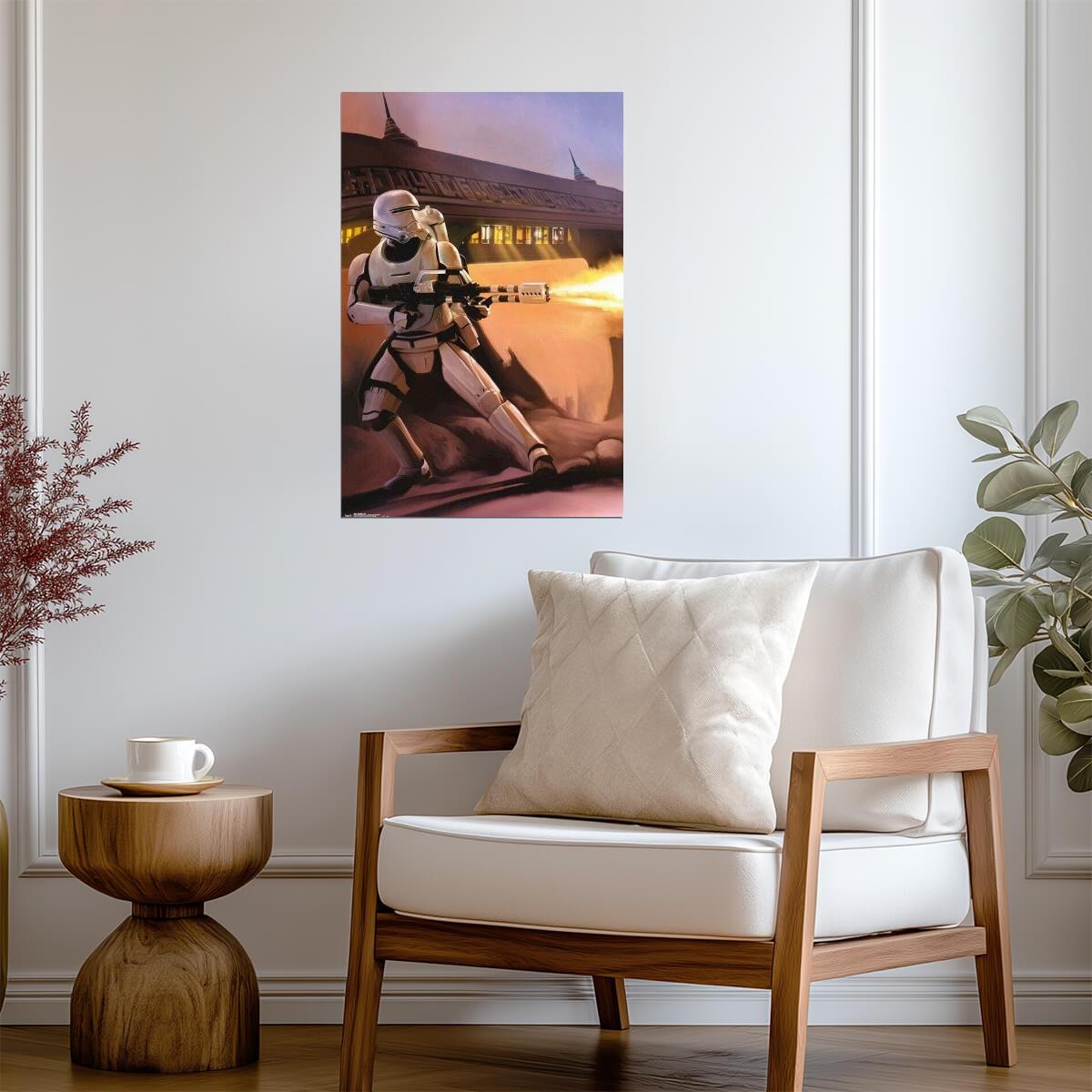 Star Wars: The Force Awakens | Stormtroopers Firing Blasters | Sci-Fi Action Poster - Movies & TV Poster