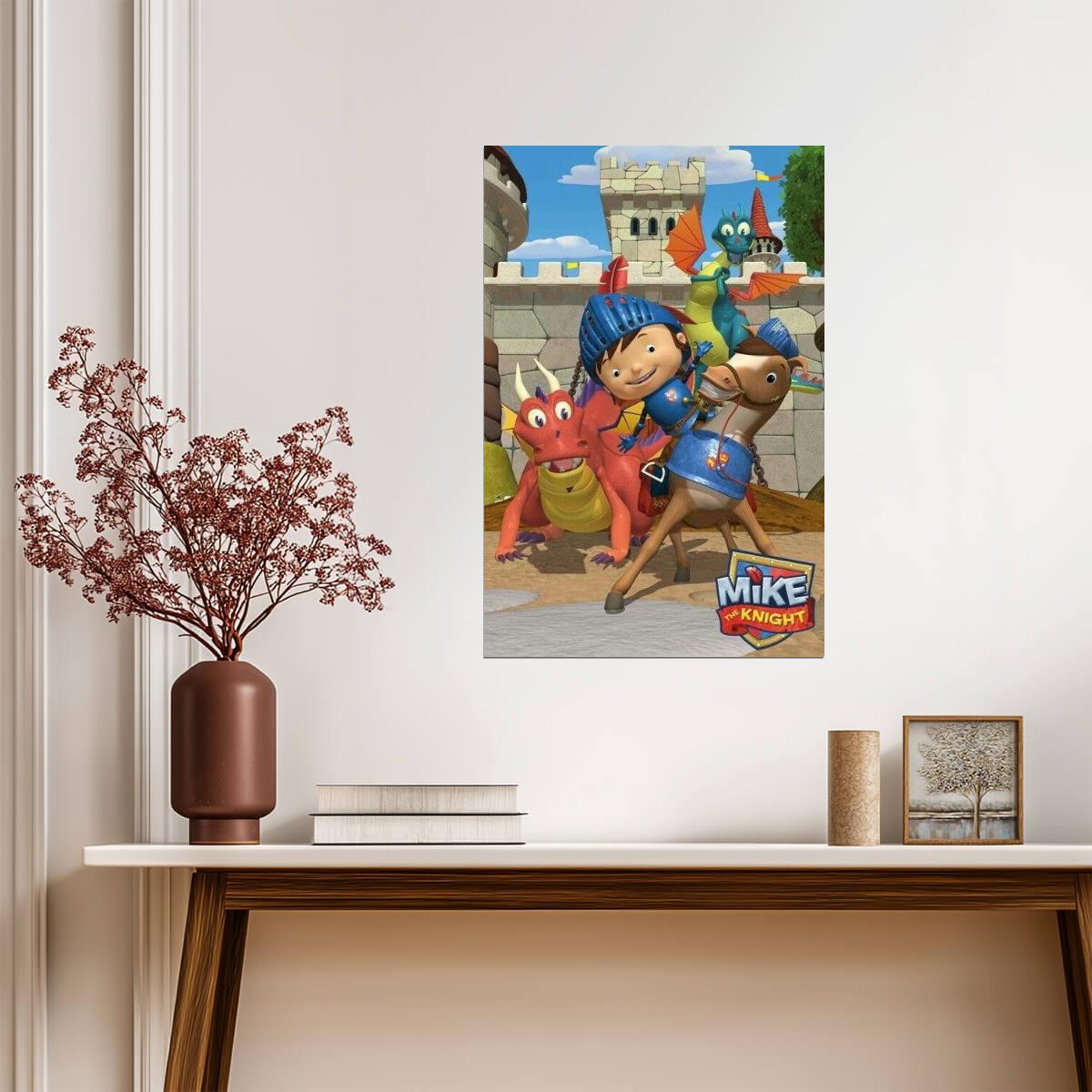Mike the Knight and Dragons | Nickelodeon Kids Cartoon Poster - Movies & TV Poster