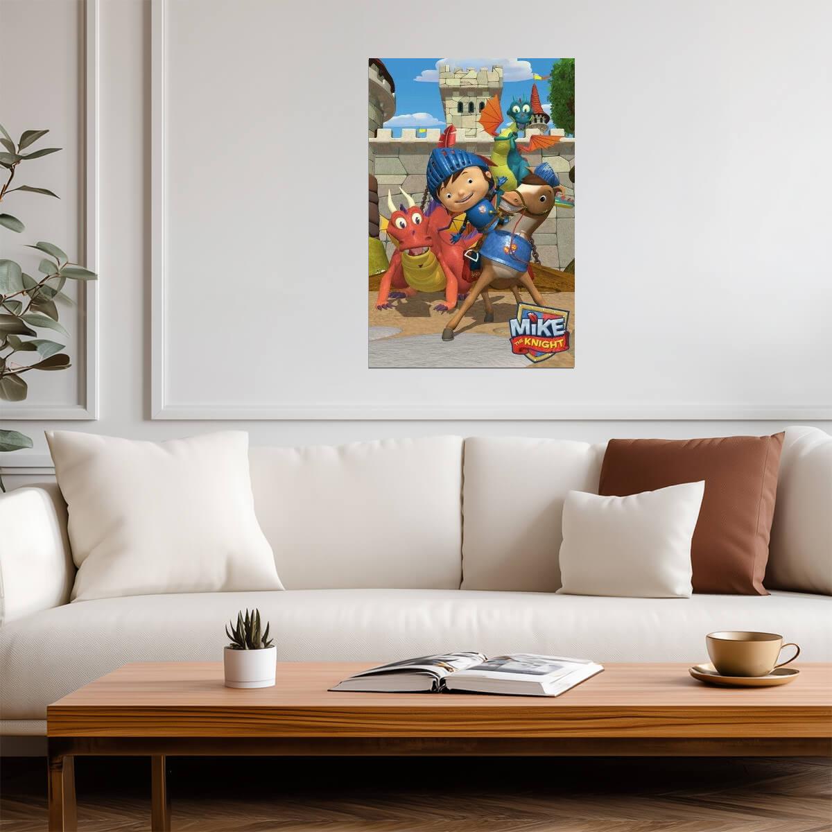 Mike the Knight and Dragons | Nickelodeon Kids Cartoon Poster - Movies & TV Poster