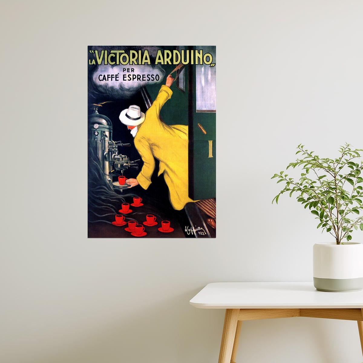 Victoria Arduino Espresso Poster | Vintage Italian Coffee Machine Ad