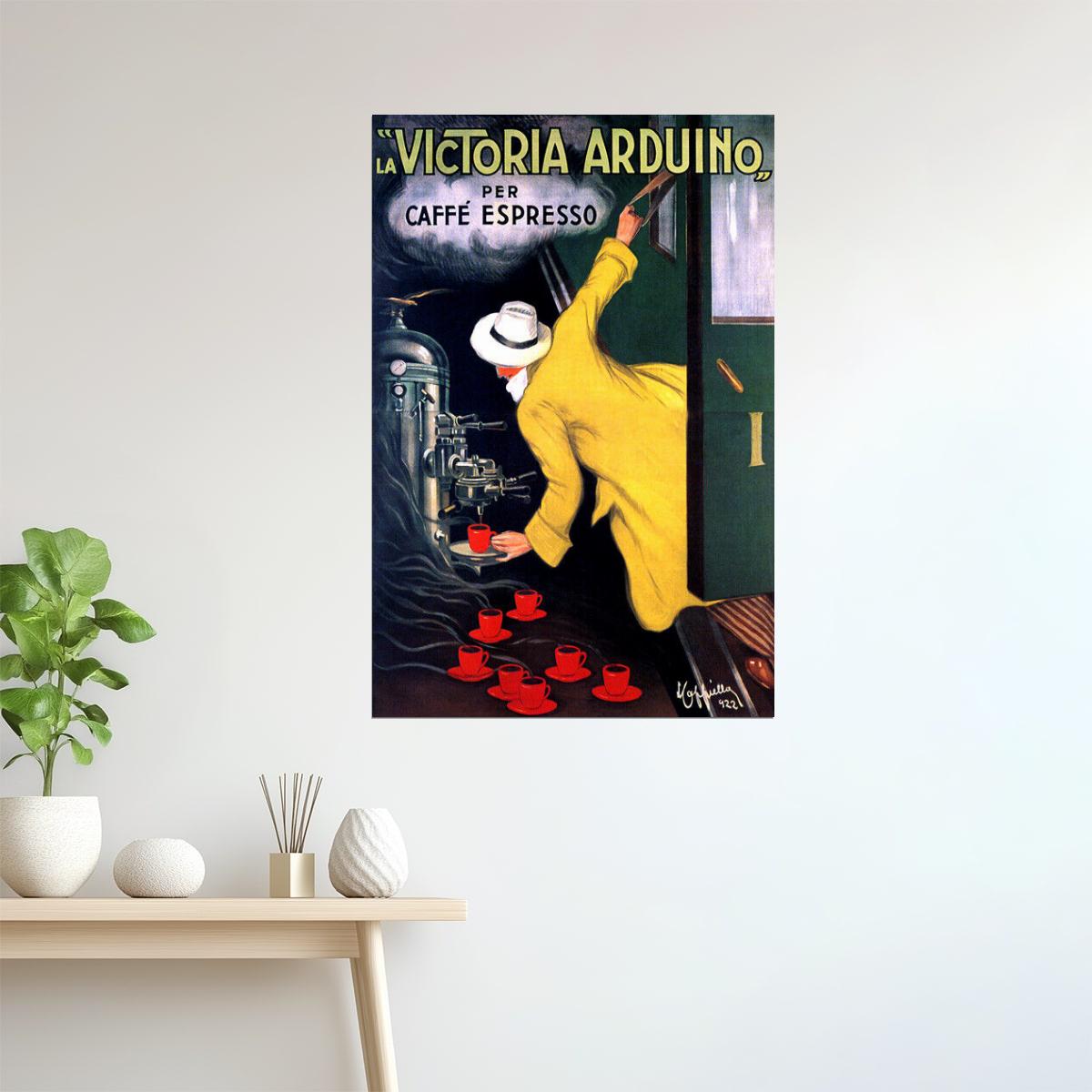 Victoria Arduino Espresso Poster | Vintage Italian Coffee Machine Ad
