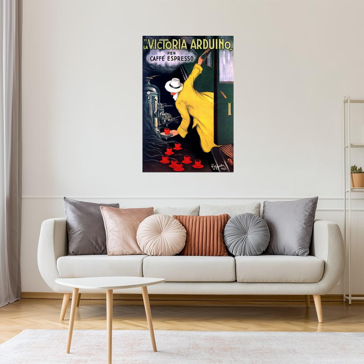 Victoria Arduino Espresso Poster | Vintage Italian Coffee Machine Ad