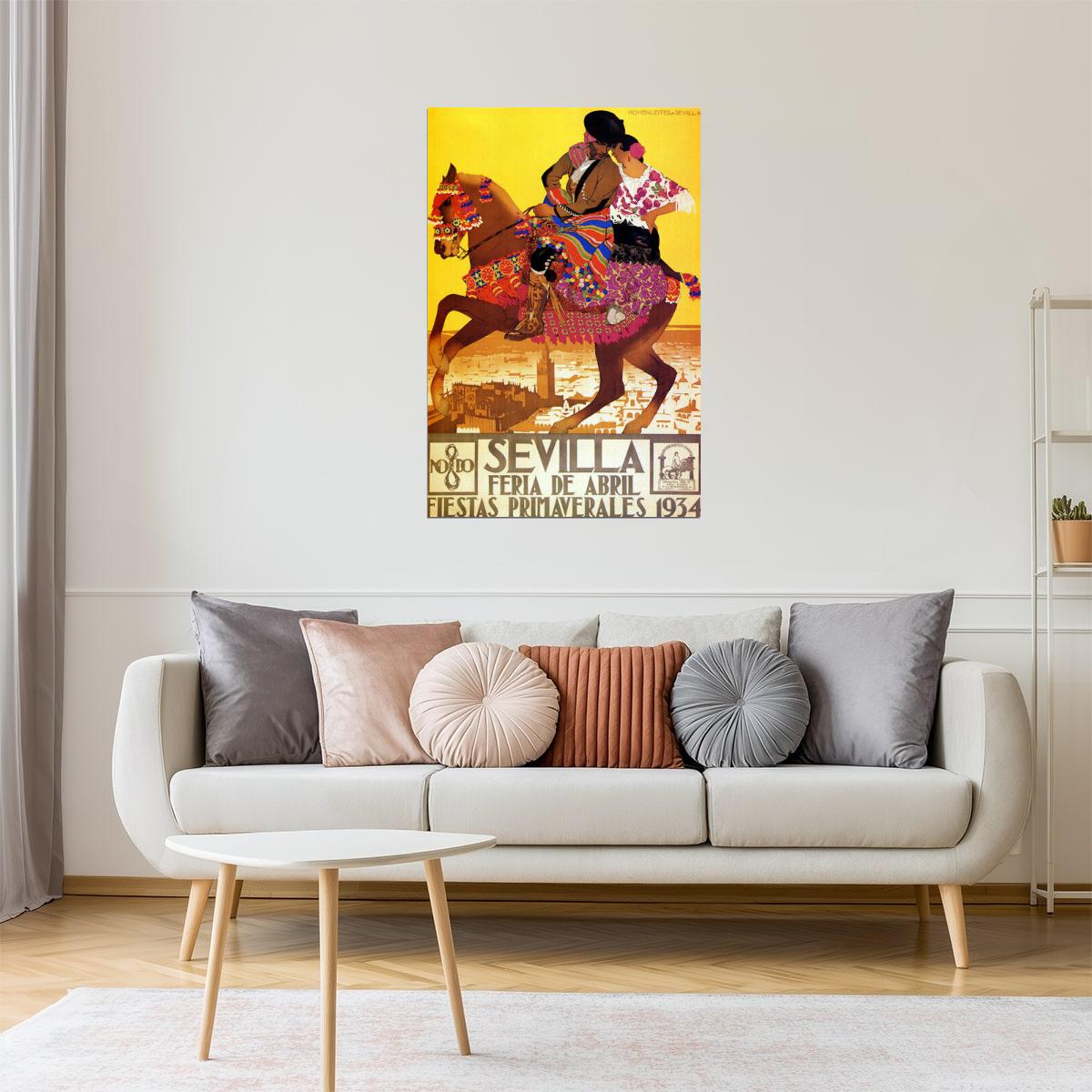 Sevilla 1934 Feria de Abril | Spanish Festival Horse Vintage Poster