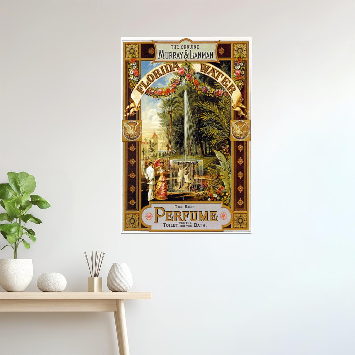 Florida Water | Vintage Murray & Lanman Perfume Advertisement Poster