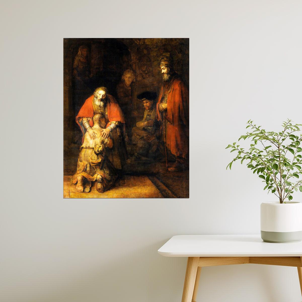 Return of the Prodigal Son | Rembrandt Religious Art Print Poster