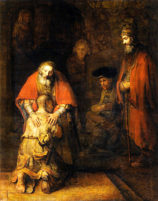 Return of the Prodigal Son | Rembrandt Religious Art Print Poster