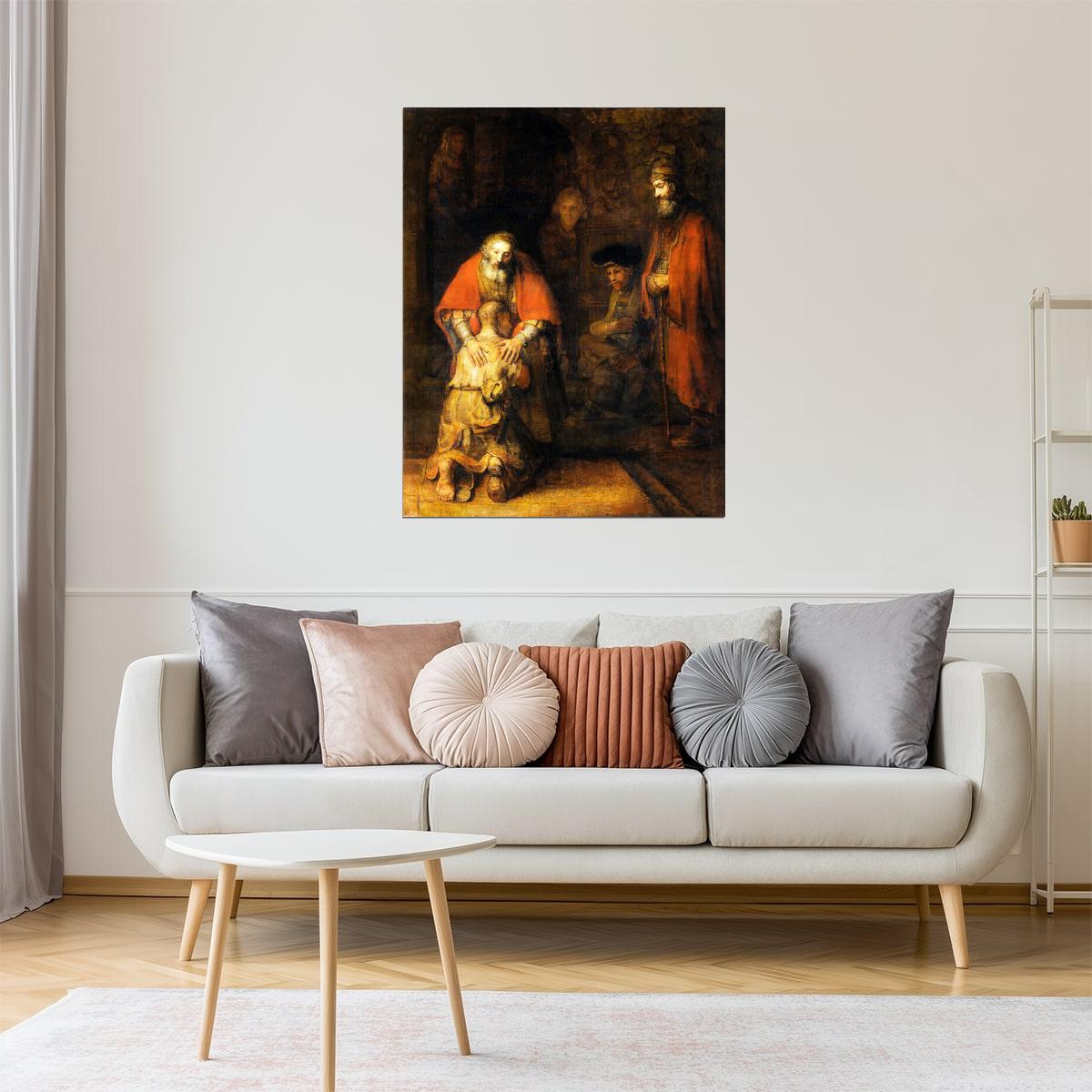 Return of the Prodigal Son | Rembrandt Religious Art Print Poster