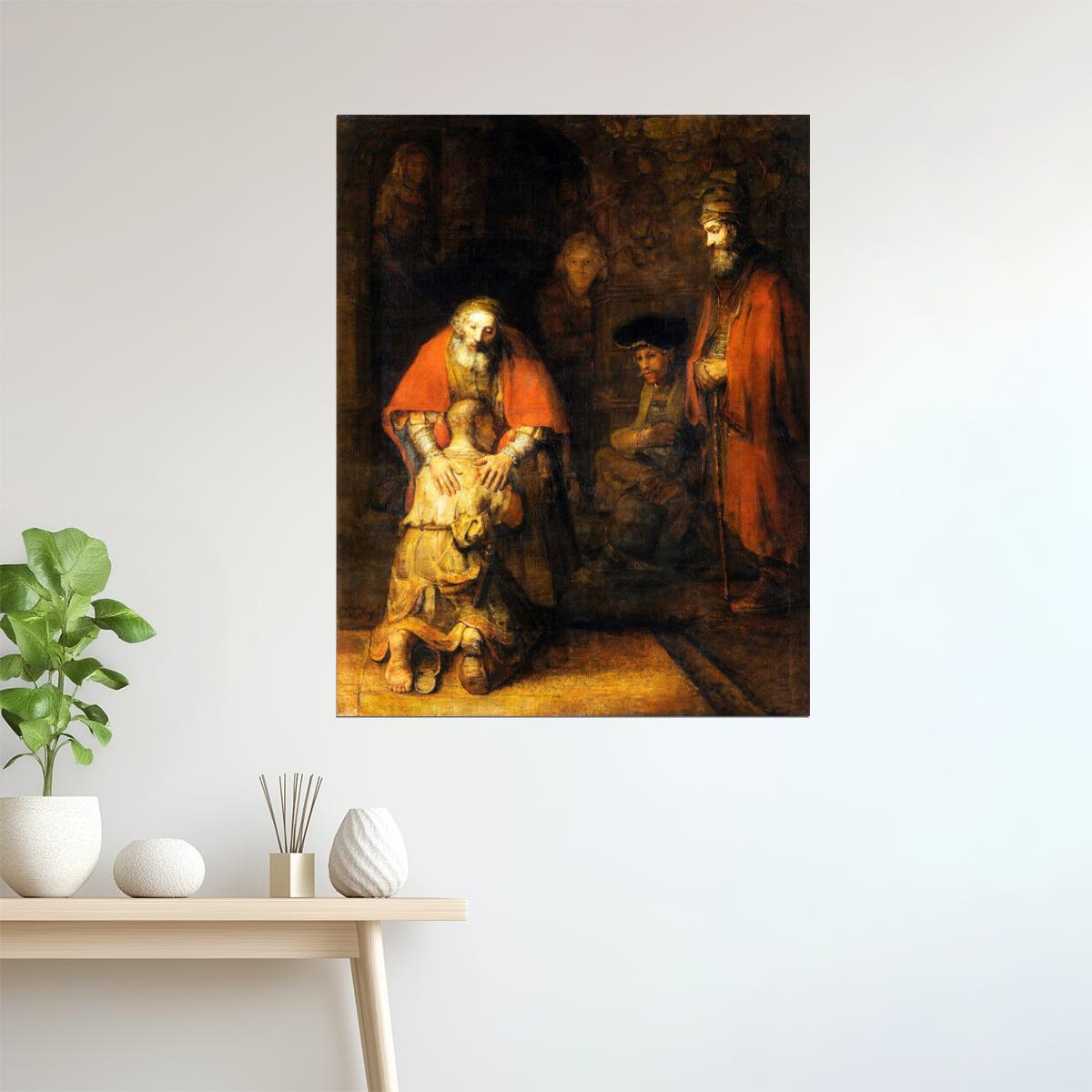 Return of the Prodigal Son | Rembrandt Religious Art Print Poster