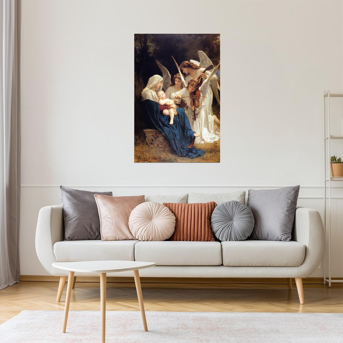 Song of the Angels | Bouguereau Painting of Mary and Baby Jesus Poster